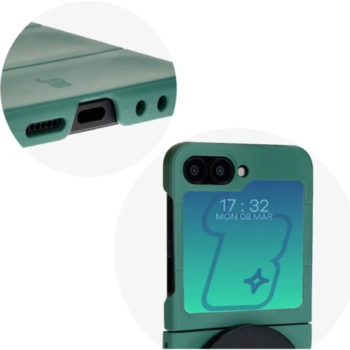 Kup Pancerne etui Bizon Case Tur do Samsung Galaxy Z Flip6 ciemnozielone - BIZ5932 - {ean13} - Sklep Home Screen