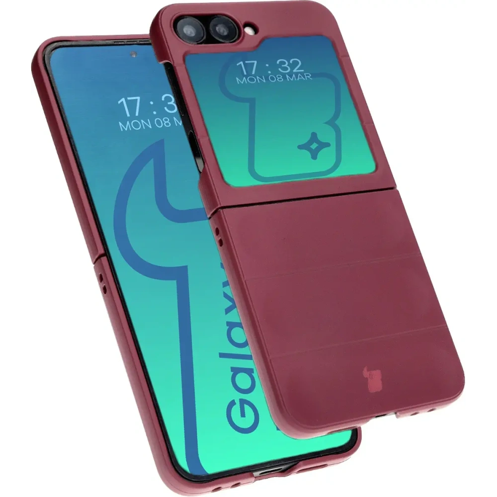 Pancerne etui Bizon Case Tur do Samsung Galaxy Z Flip6 / 7 FE ciemnofioletowe