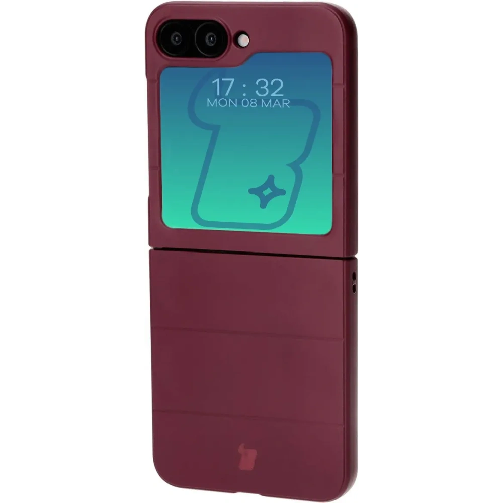 Pancerne etui Bizon Case Tur do Samsung Galaxy Z Flip6 / 7 FE ciemnofioletowe