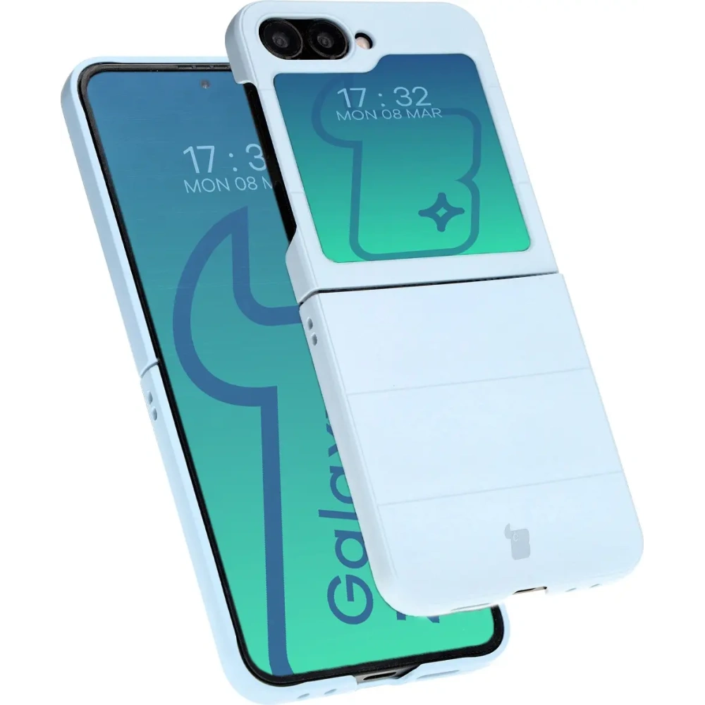 Pancerne etui Bizon Case Tur do Samsung Galaxy Z Flip6 / 7 FE jasnoniebieskie