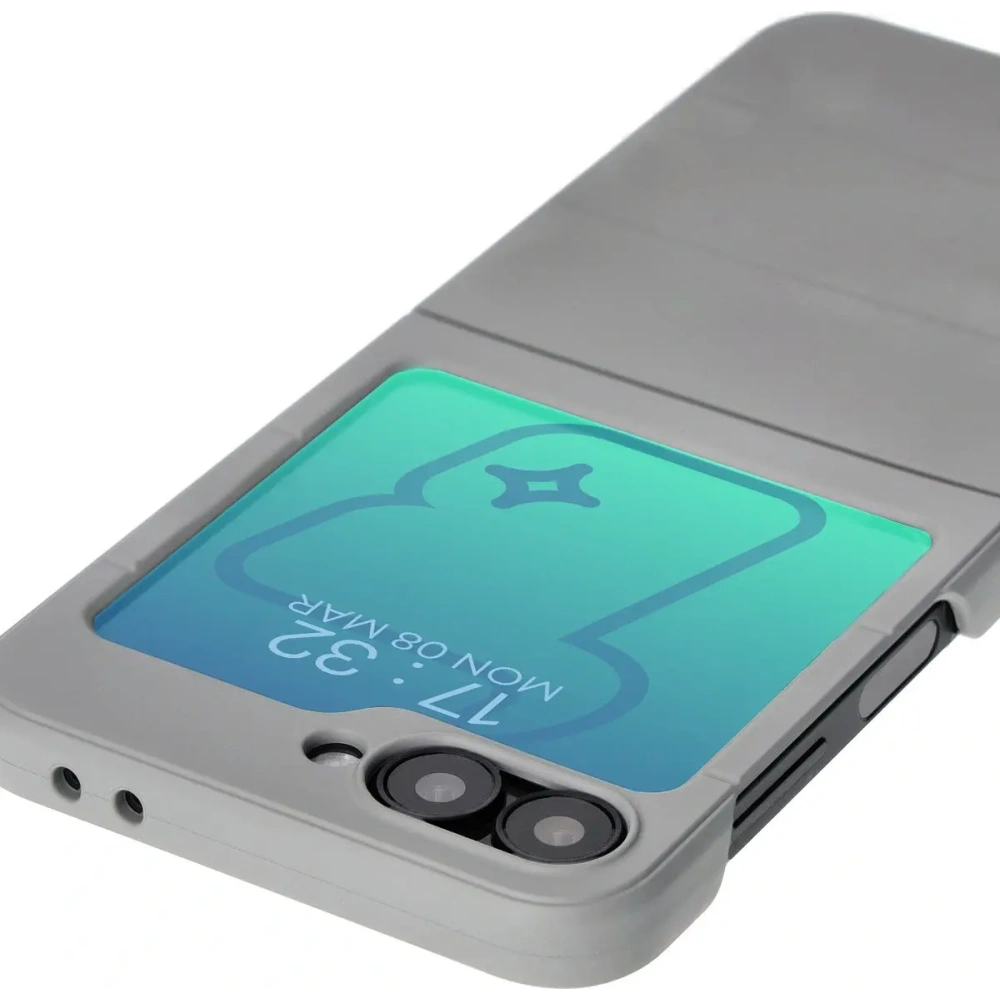 Pancerne etui Bizon Case Tur do Samsung Galaxy Z Flip6 / 7 FE jasnoszare