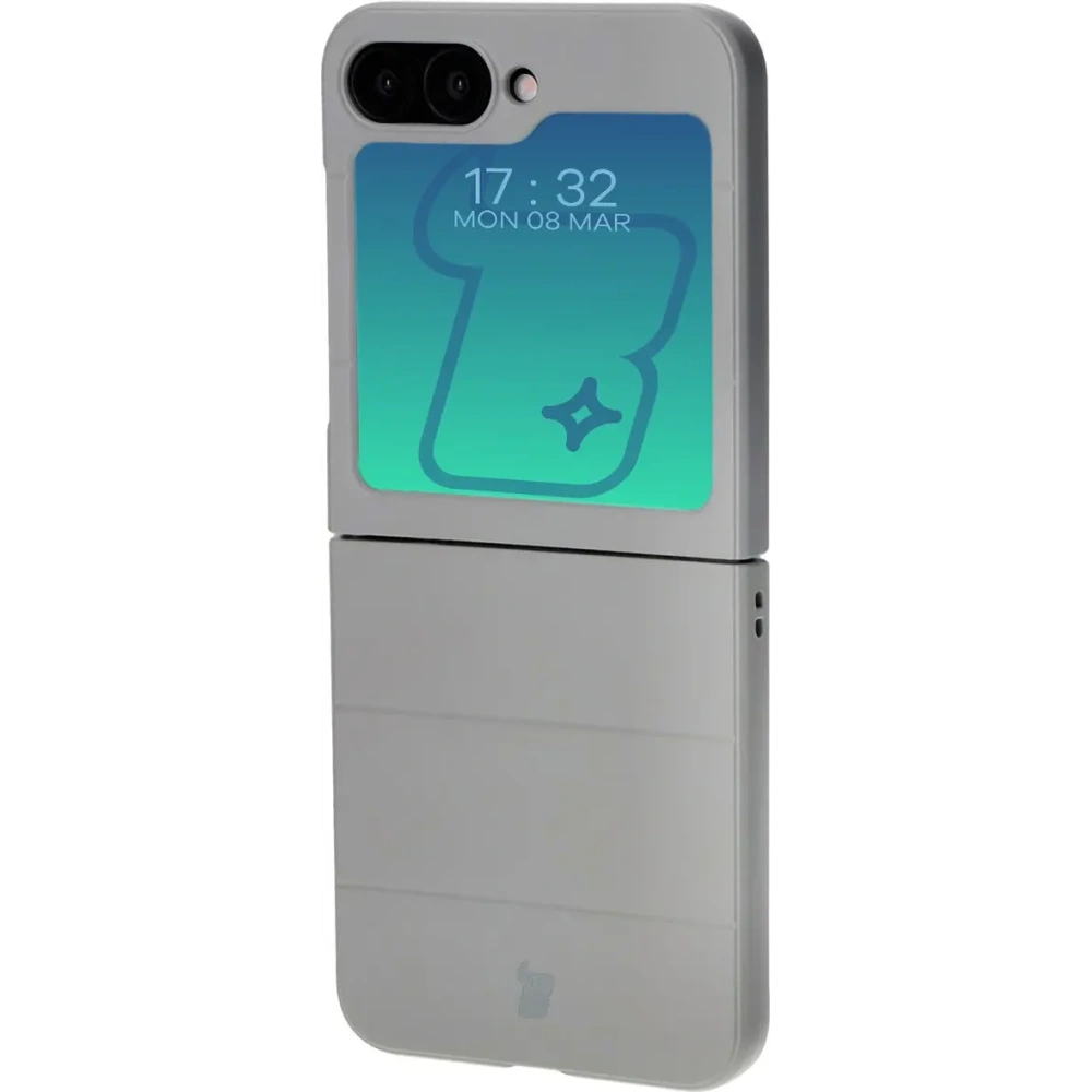 Pancerne etui Bizon Case Tur do Samsung Galaxy Z Flip6 / 7 FE jasnoszare