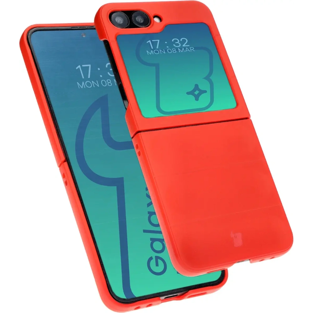 Pancerne etui Bizon Case Tur do Samsung Galaxy Z Flip6 / 7 FE czerwone