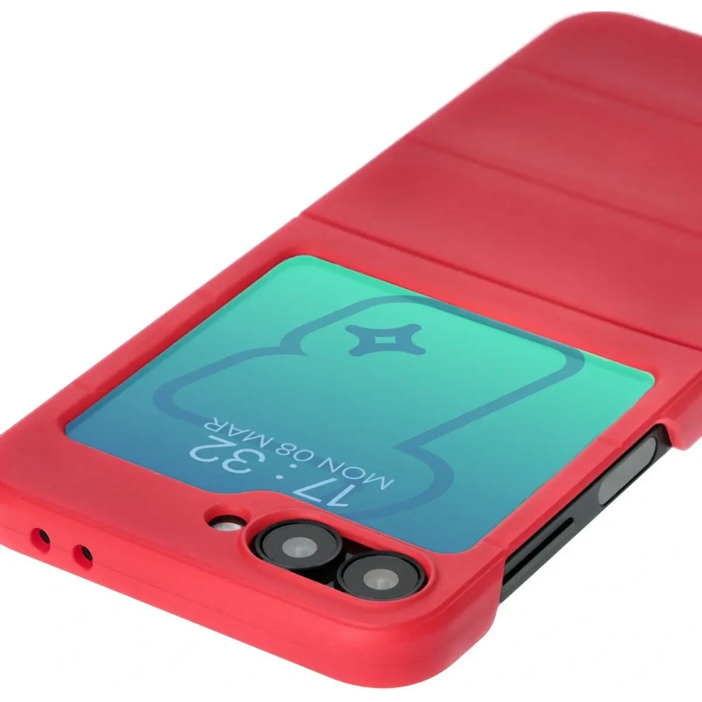 Pancerne etui Bizon Case Tur do Samsung Galaxy Z Flip6 / 7 FE czerwone