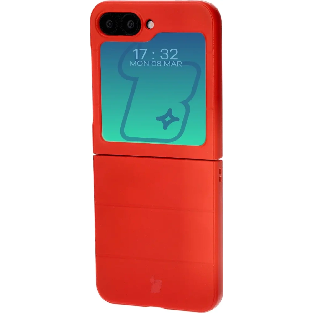 Pancerne etui Bizon Case Tur do Samsung Galaxy Z Flip6 / 7 FE czerwone