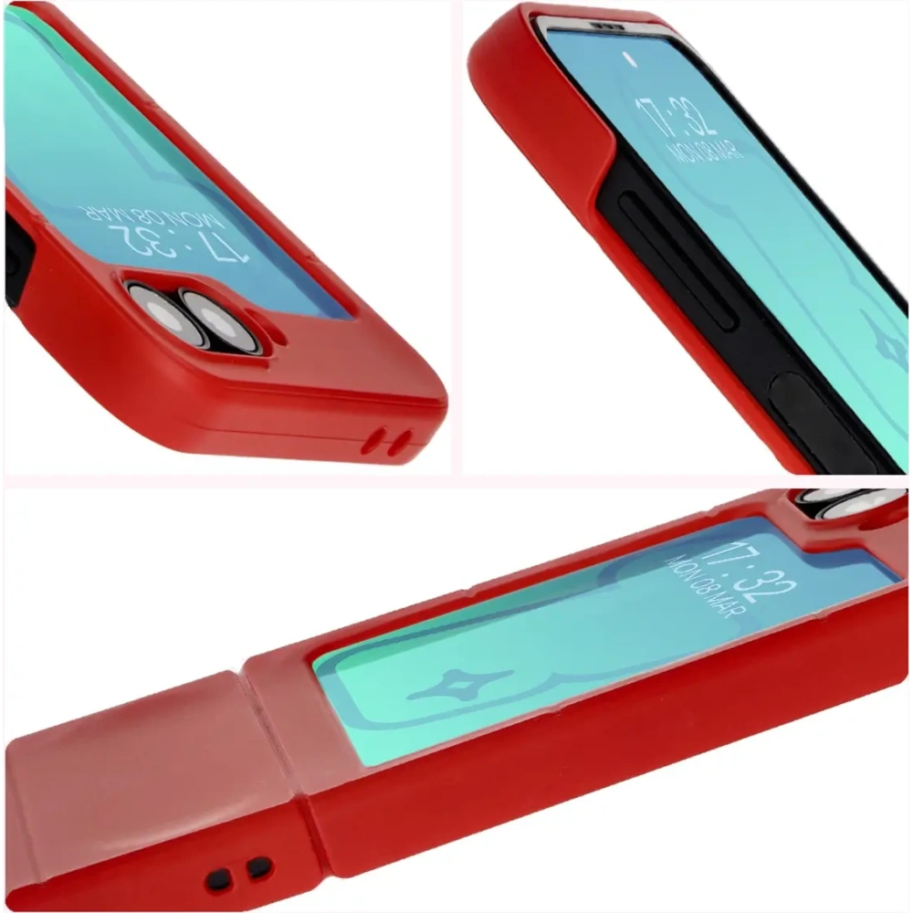 Pancerne etui Bizon Case Tur do Samsung Galaxy Z Flip6 / 7 FE czerwone