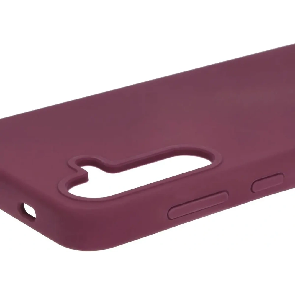 Silikonowe etui Bizon Soft Case do Samsung Galaxy S24 ciemnofioletowe