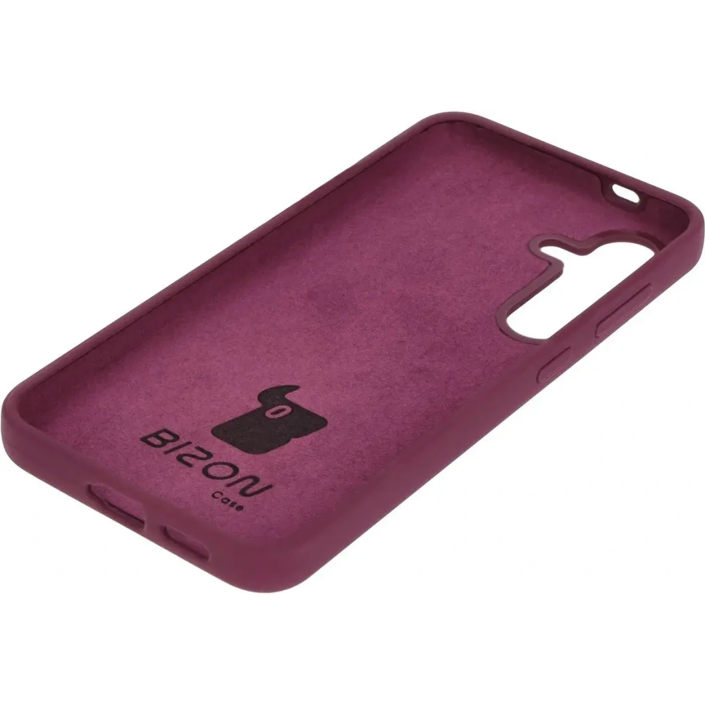 Silikonowe etui Bizon Soft Case do Samsung Galaxy S24 ciemnofioletowe
