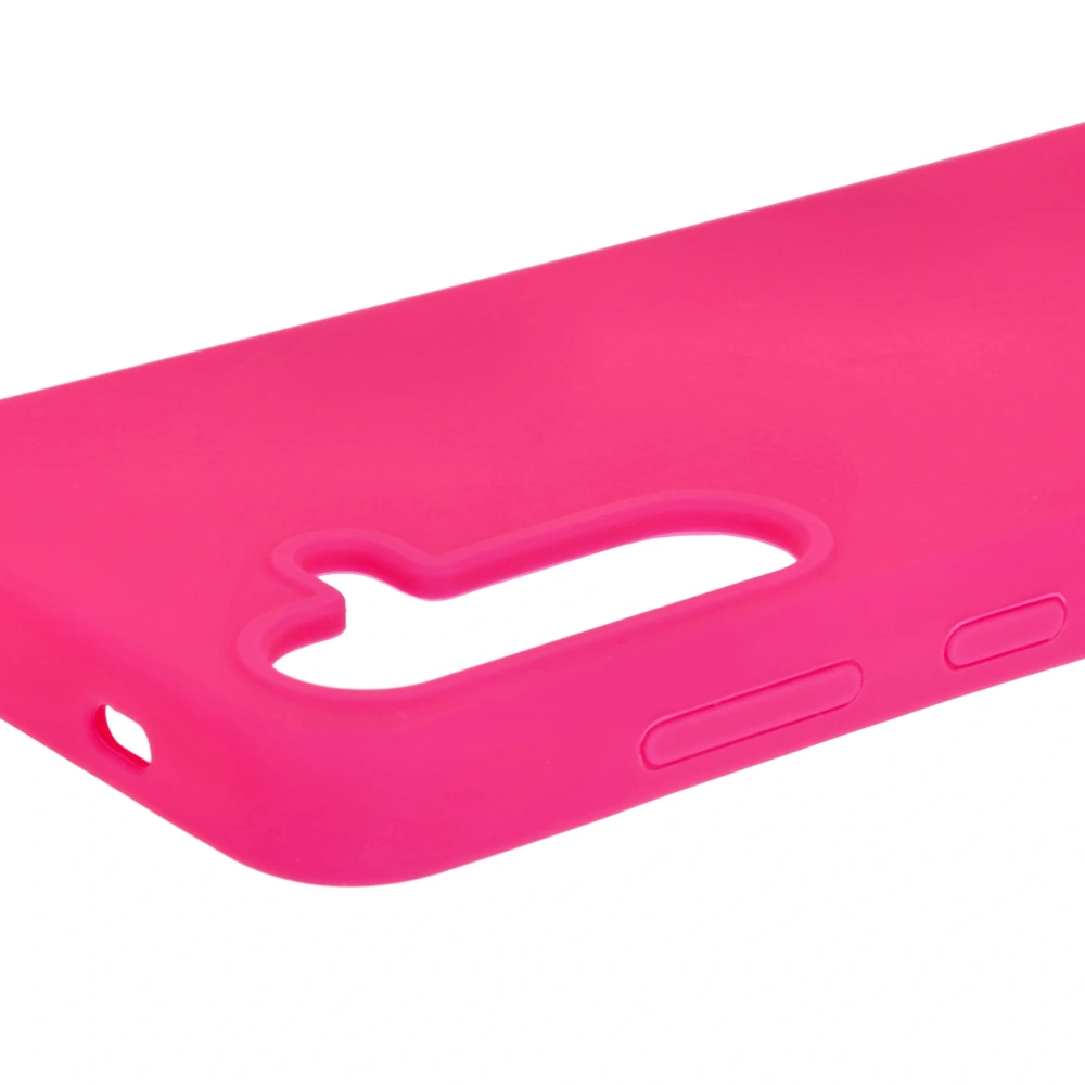 Silikonowe etui Bizon Soft Case do Samsung Galaxy S24 neonowo-różowe