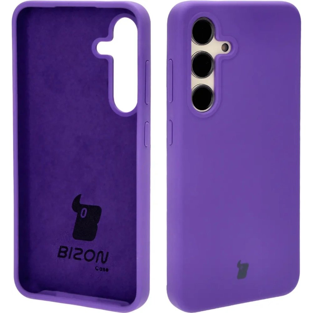 Silikonowe etui Bizon Soft Case do Samsung Galaxy S24 fioletowe