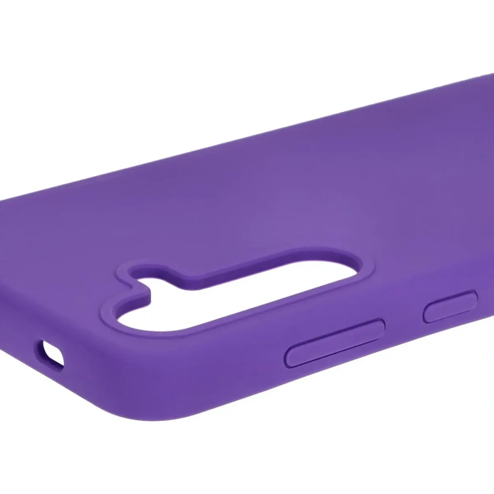 Silikonowe etui Bizon Soft Case do Samsung Galaxy S24 fioletowe