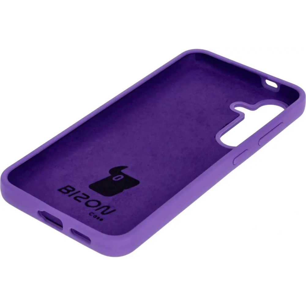 Silikonowe etui Bizon Soft Case do Samsung Galaxy S24 fioletowe