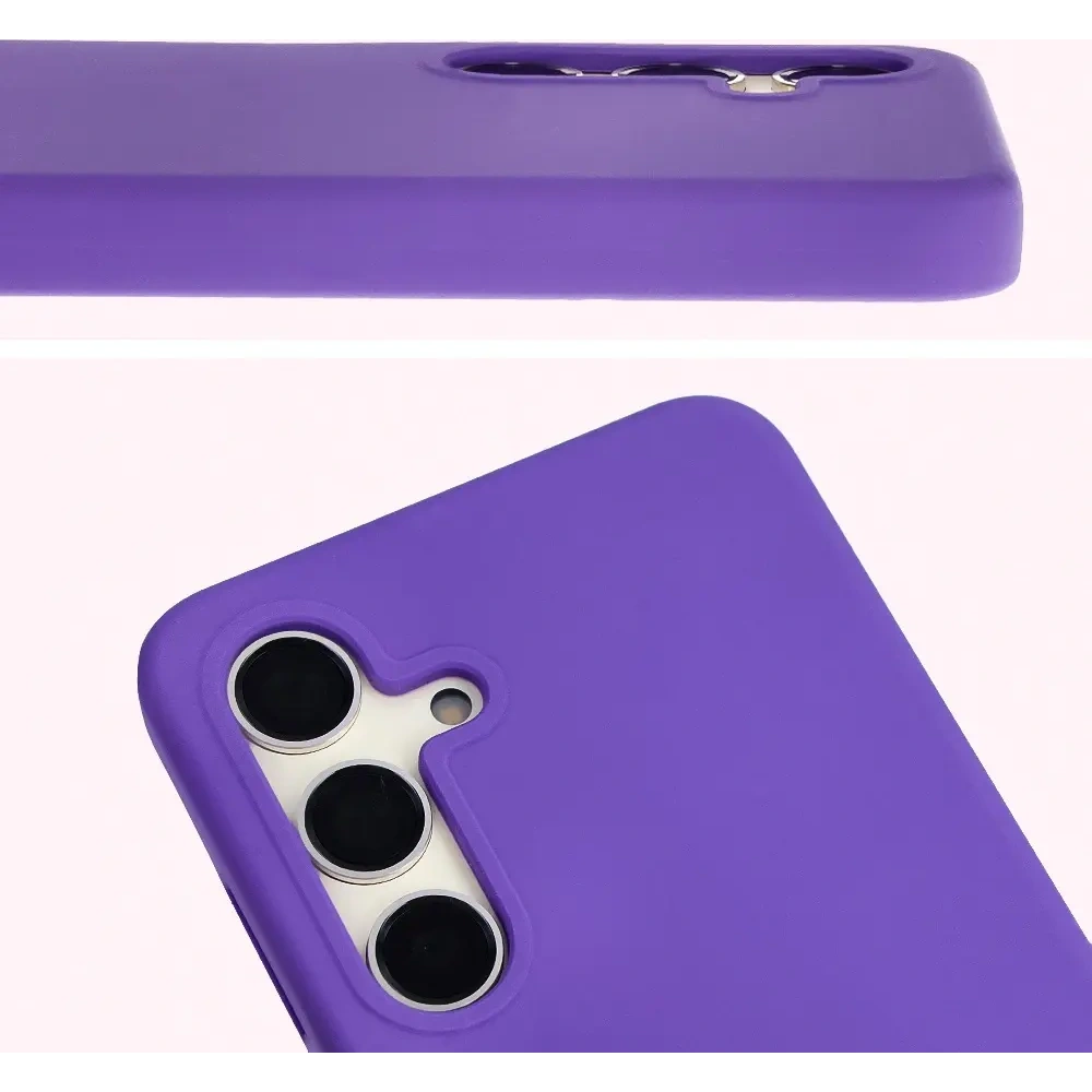 Silikonowe etui Bizon Soft Case do Samsung Galaxy S24 fioletowe