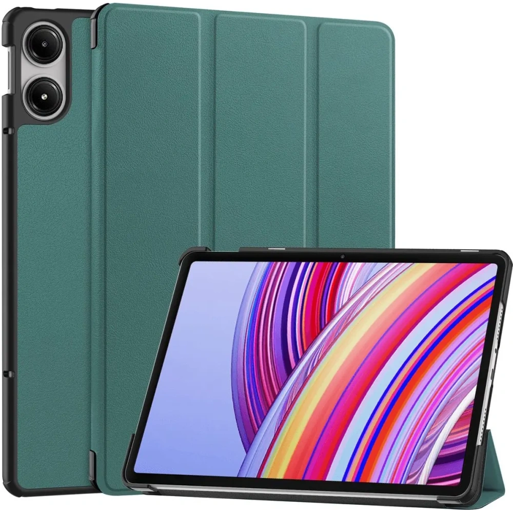 Etui Bizon Case Tab Croc do Xiaomi Redmi Pad Pro 12.1 ciemnozielone