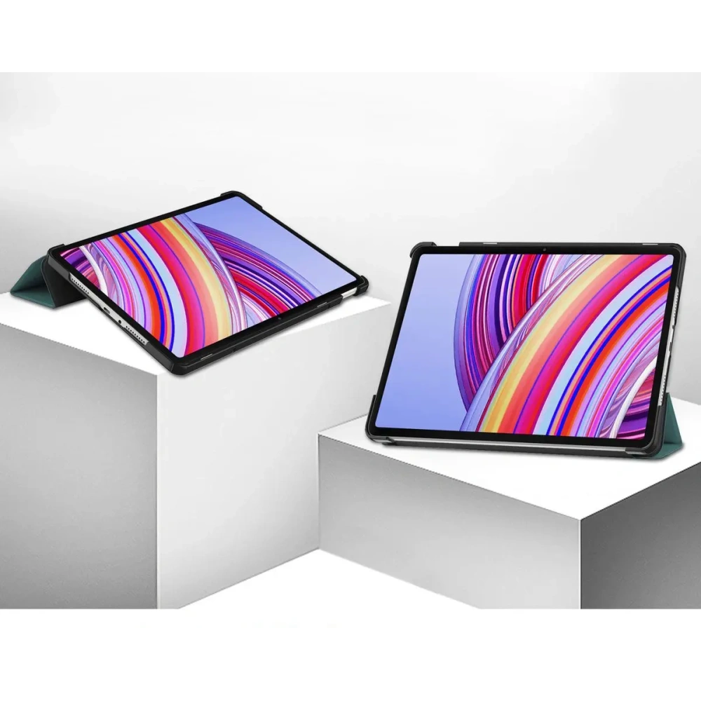 Etui Bizon Case Tab Croc do Xiaomi Redmi Pad Pro 12.1 ciemnozielone