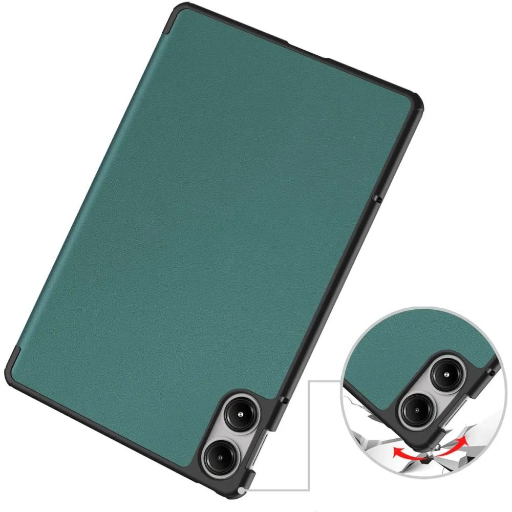Etui Bizon Case Tab Croc do Xiaomi Redmi Pad Pro 12.1 ciemnozielone