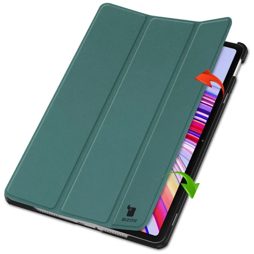 Etui Bizon Case Tab Croc do Xiaomi Redmi Pad Pro 12.1 ciemnozielone