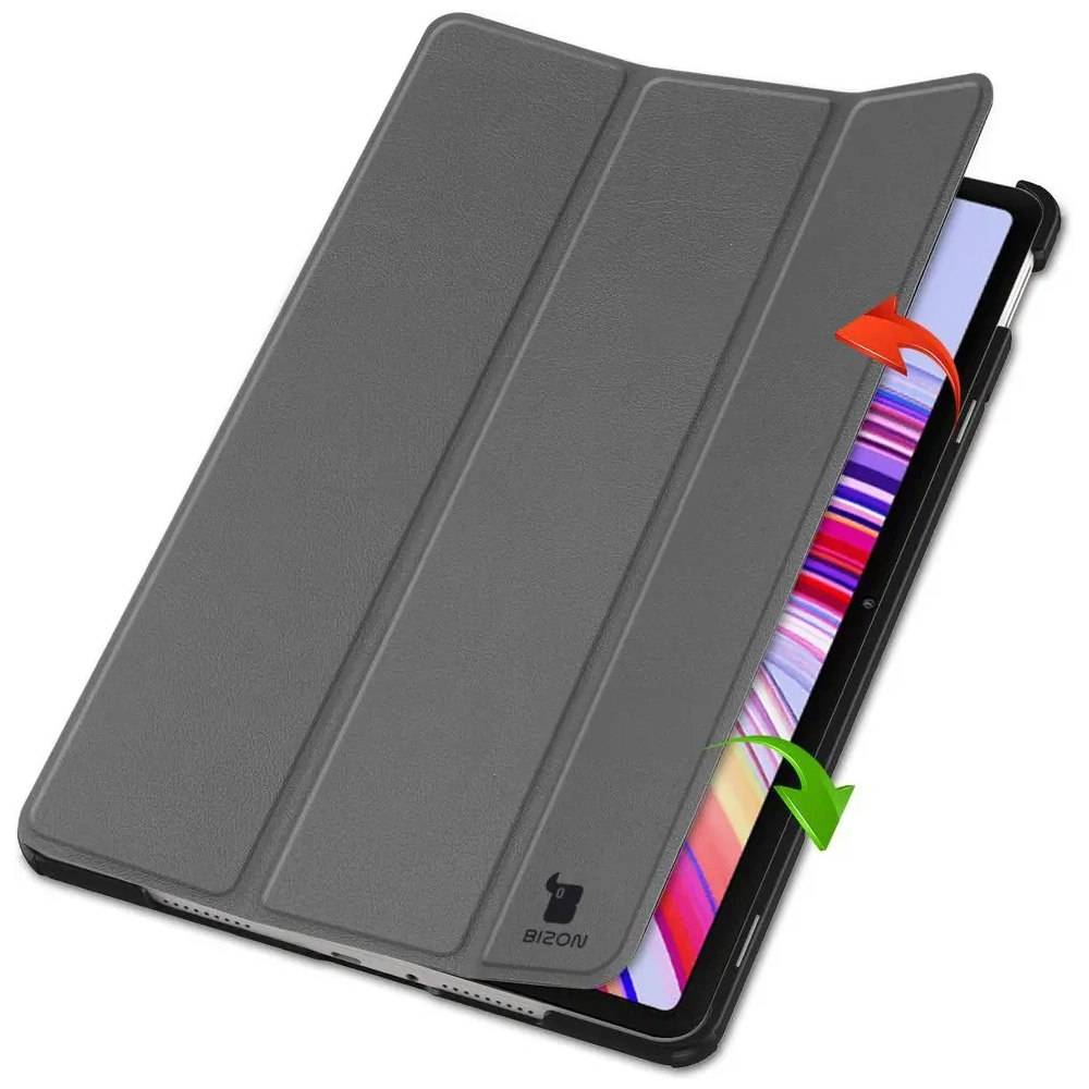 Etui Bizon Case Tab Croc do Xiaomi Redmi Pad Pro 12.1 szare
