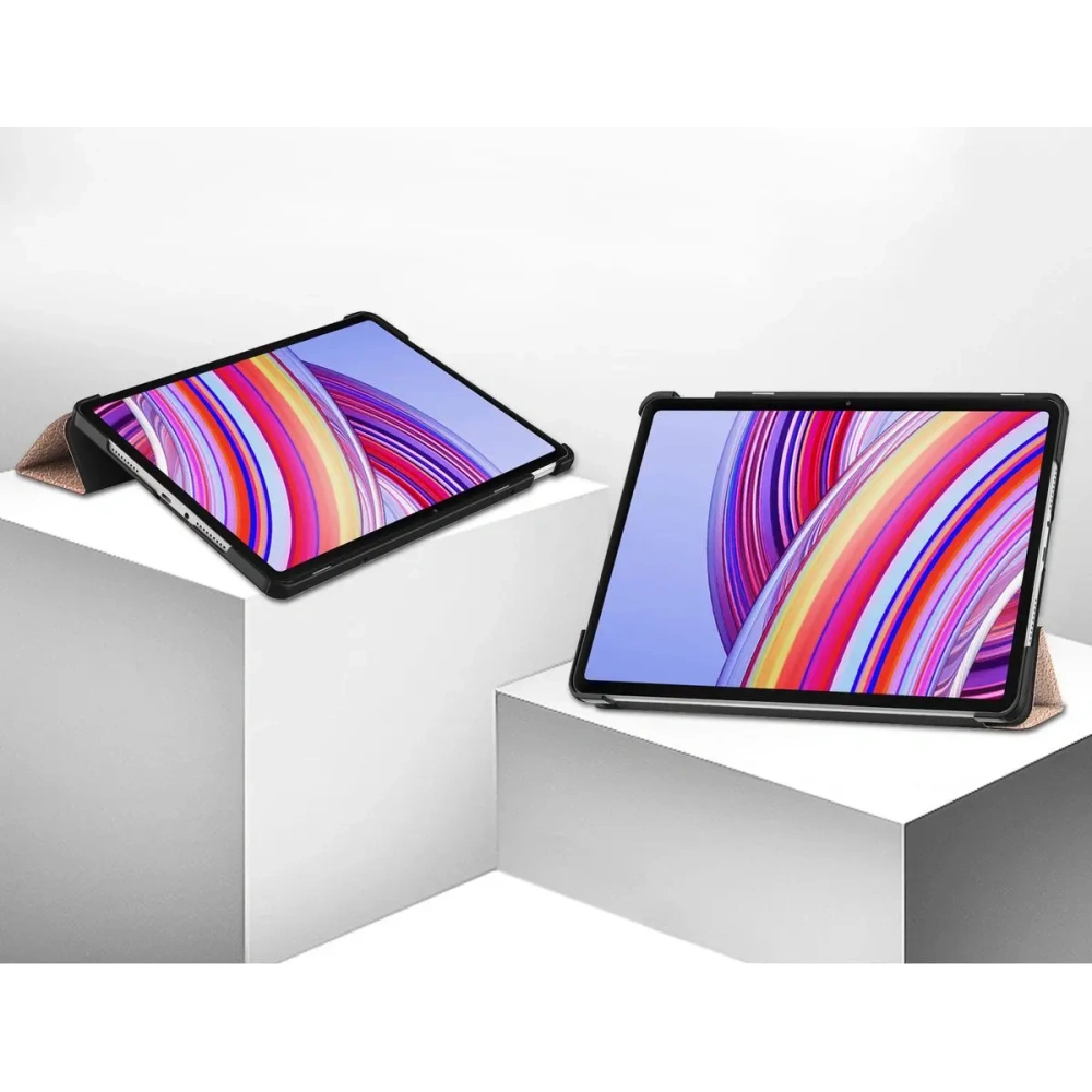 Etui Bizon Case Tab Croc do Xiaomi Redmi Pad Pro 12.1 różowozłote