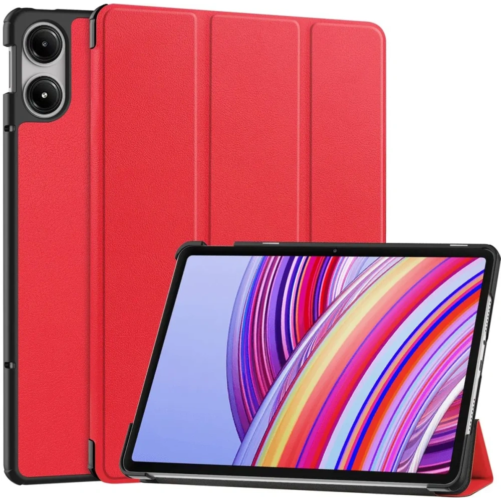 Etui Bizon Case Tab Croc do Xiaomi Redmi Pad Pro 12.1 czerwone