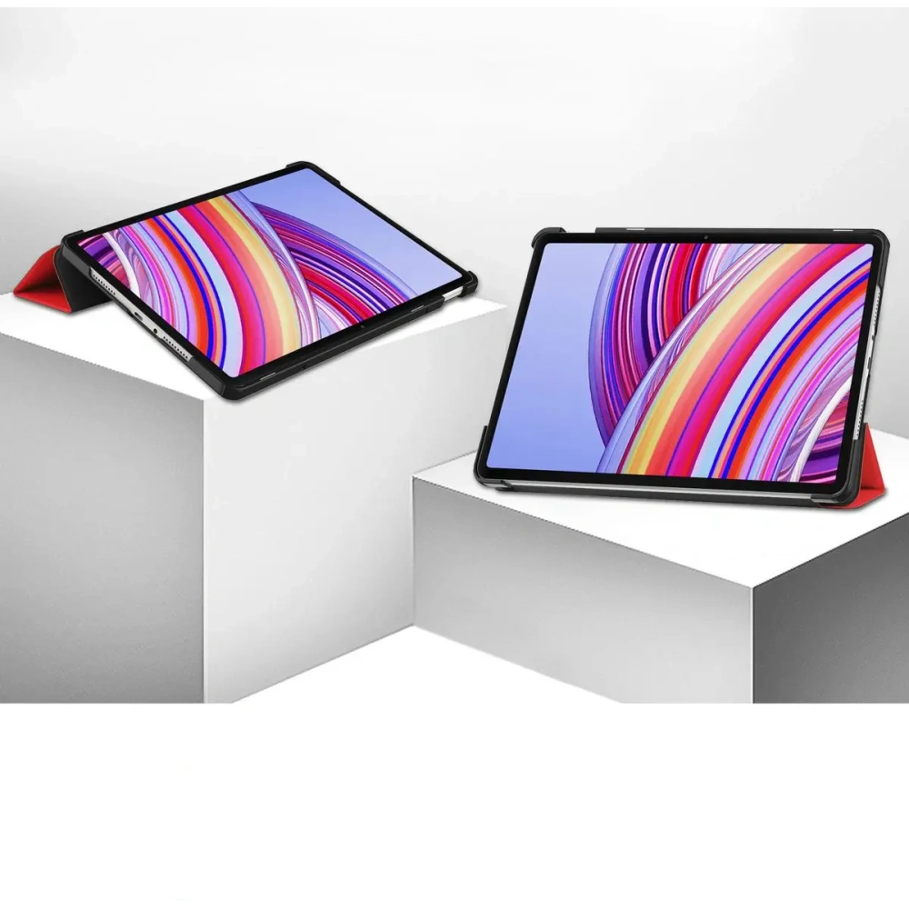 Etui Bizon Case Tab Croc do Xiaomi Redmi Pad Pro 12.1 czerwone