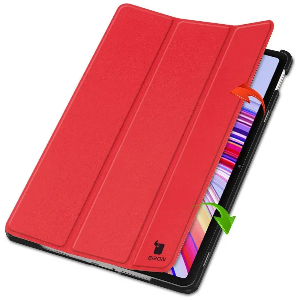 Etui Bizon Case Tab Croc do Xiaomi Redmi Pad Pro 12.1 czerwone
