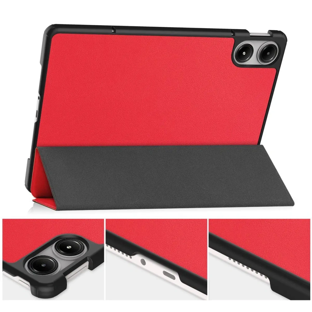 Etui Bizon Case Tab Croc do Xiaomi Redmi Pad Pro 12.1 czerwone