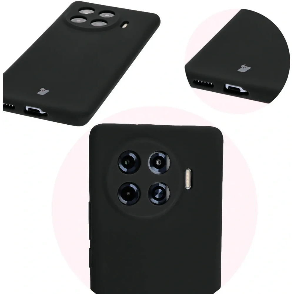 Silikonowe etui Bizon Soft Case do Tecno Spark 20 Pro+ czarne