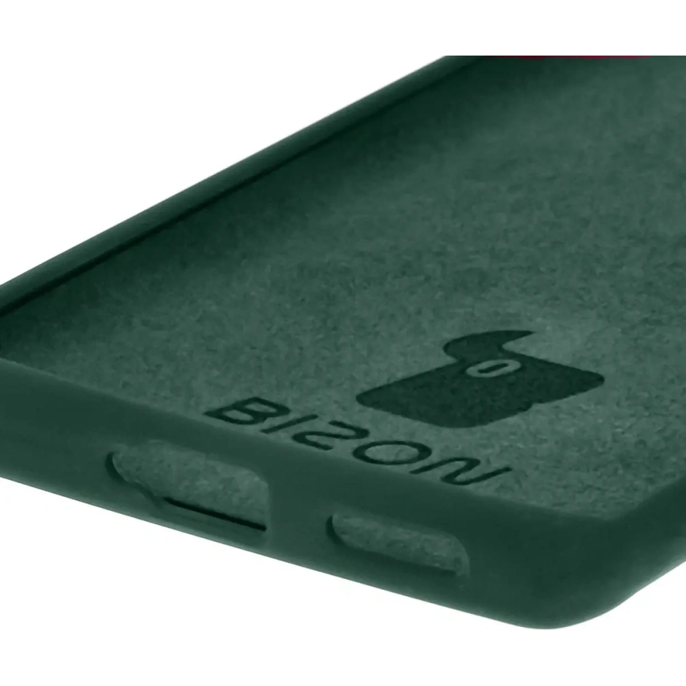 Silikonowe etui Bizon Soft Case do Tecno Spark 20 Pro+ ciemnozielone