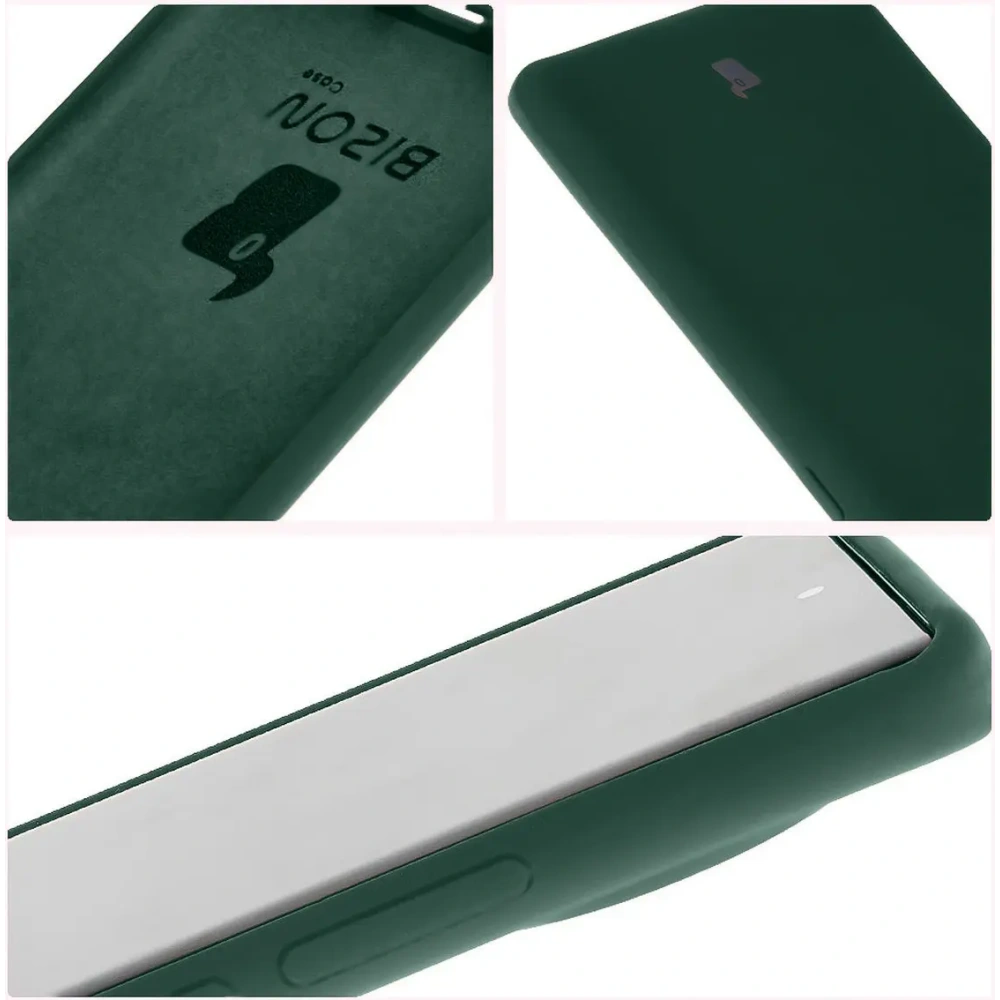 Silikonowe etui Bizon Soft Case do Tecno Spark 20 Pro+ ciemnozielone