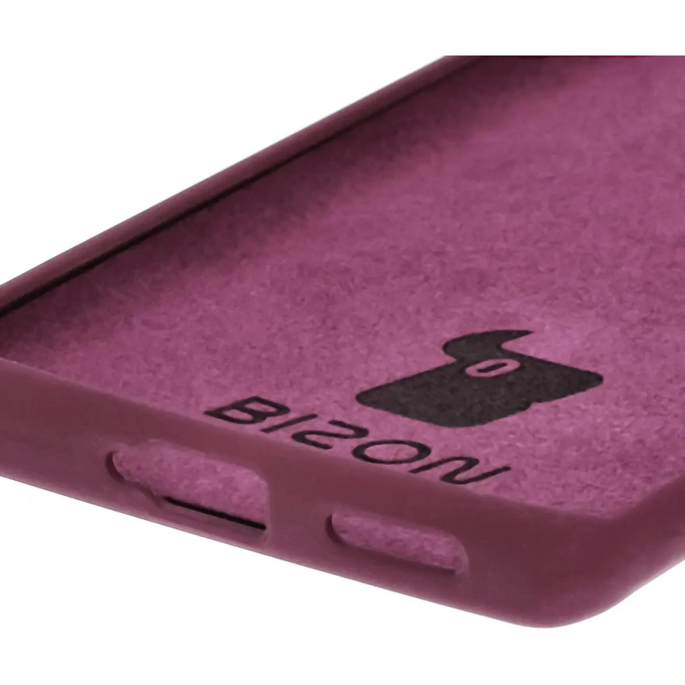 Silikonowe etui Bizon Soft Case do Tecno Spark 20 Pro+ ciemnofioletowe