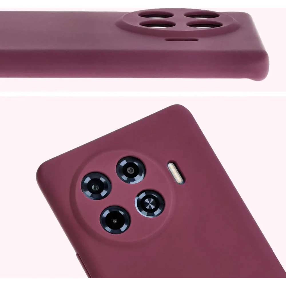 Silikonowe etui Bizon Soft Case do Tecno Spark 20 Pro+ ciemnofioletowe