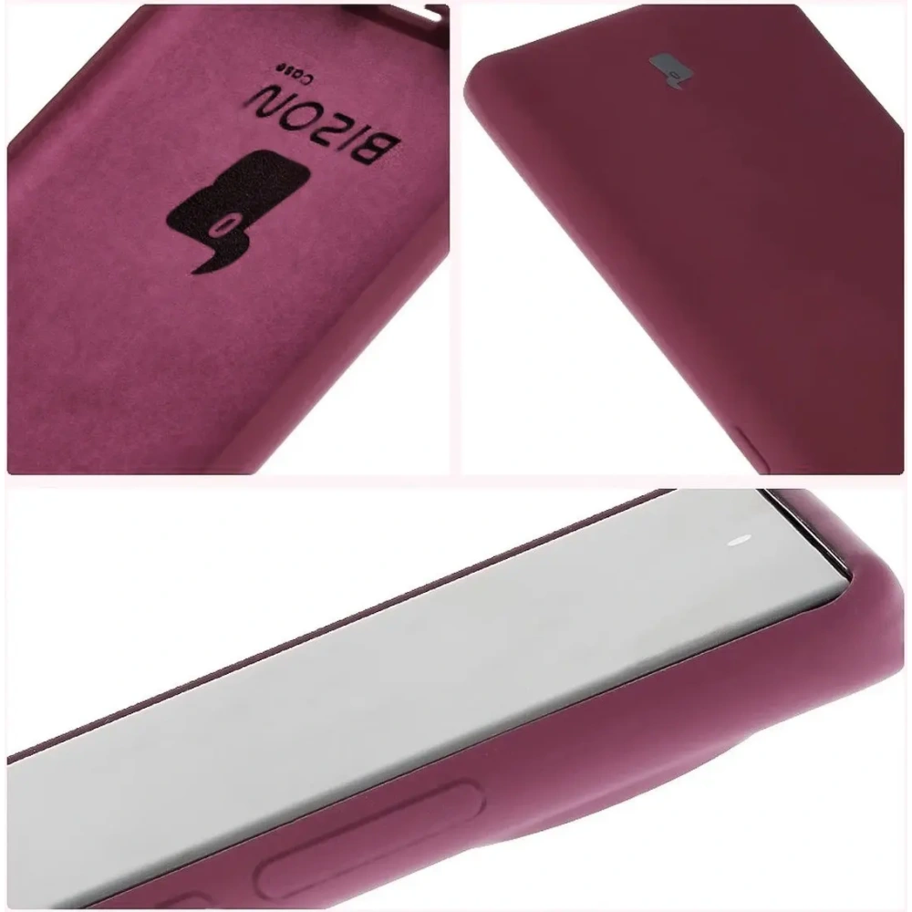 Silikonowe etui Bizon Soft Case do Tecno Spark 20 Pro+ ciemnofioletowe