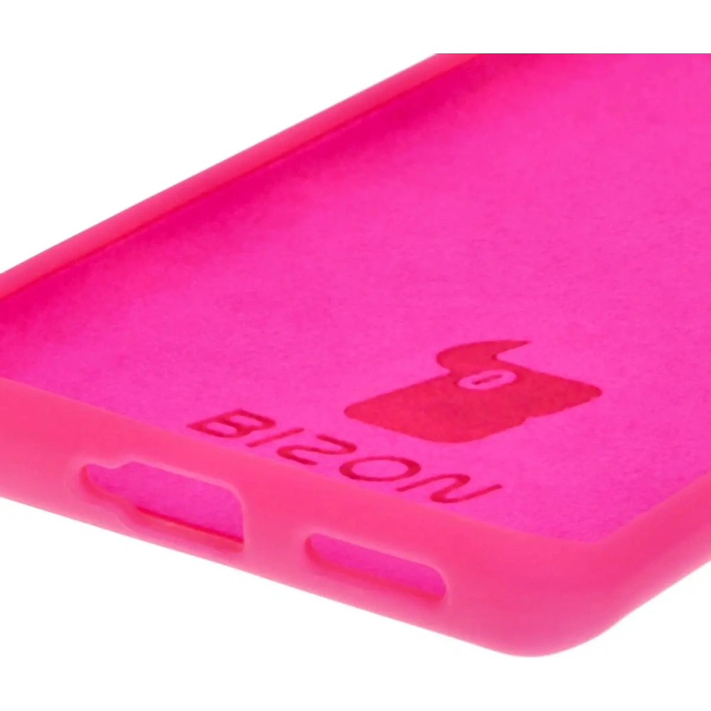 Silikonowe etui Bizon Soft Case do Tecno Spark 20 Pro+ neonowo-różowe