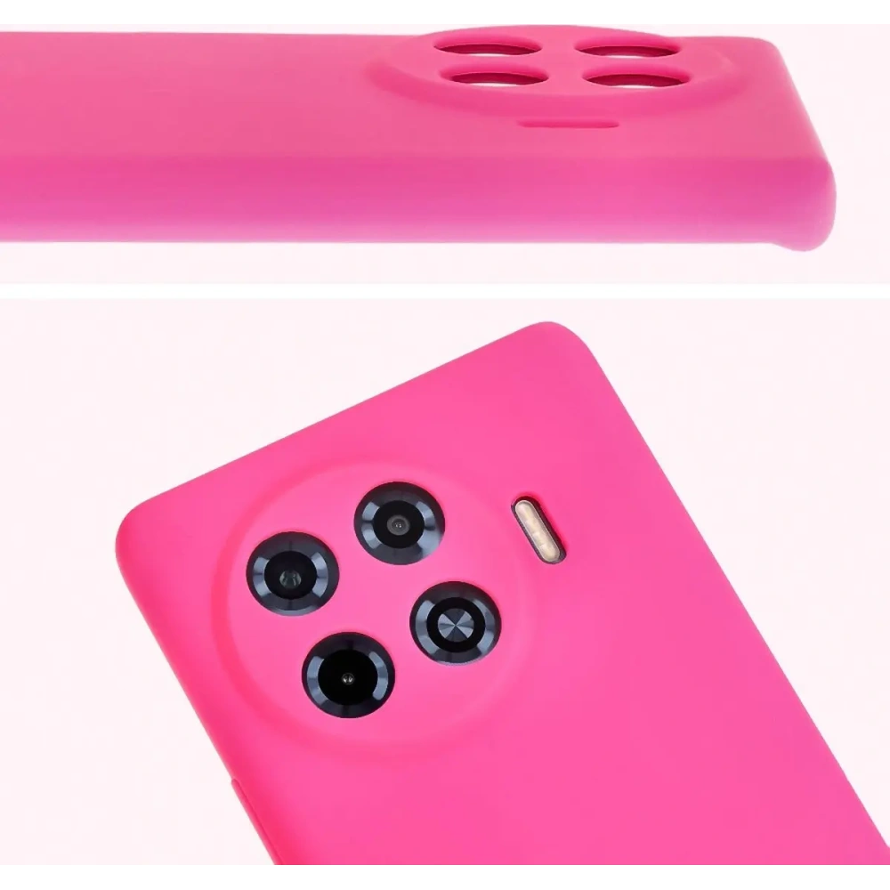 Silikonowe etui Bizon Soft Case do Tecno Spark 20 Pro+ neonowo-różowe