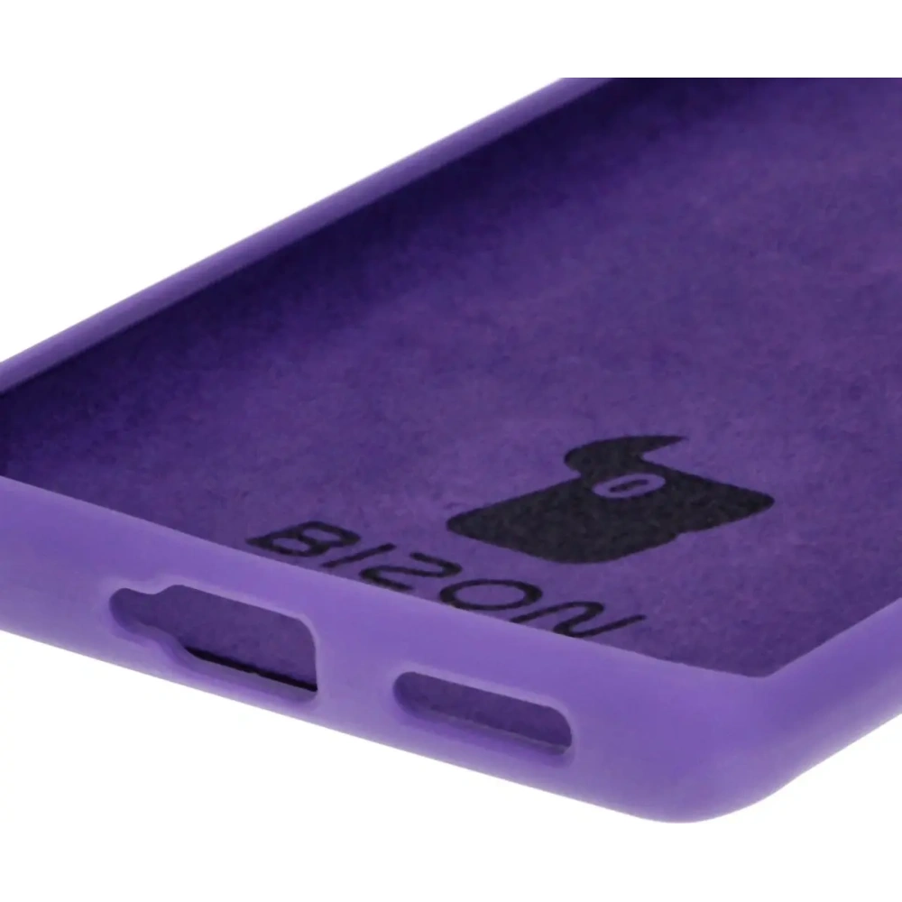 Silikonowe etui Bizon Soft Case do Tecno Spark 20 Pro+ fioletowe