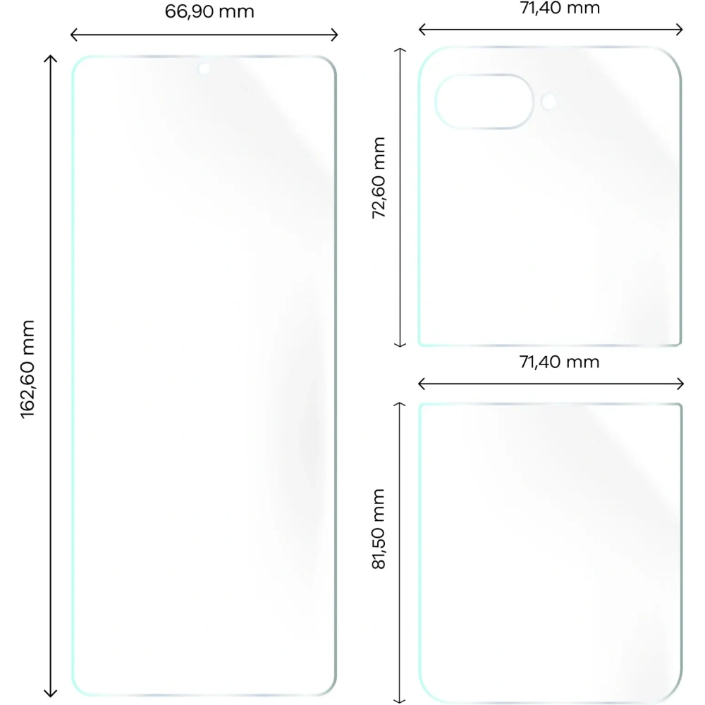 Folia hydrożelowa na tył i przód Bizon Glass Hydrogel Motorola Razr 50