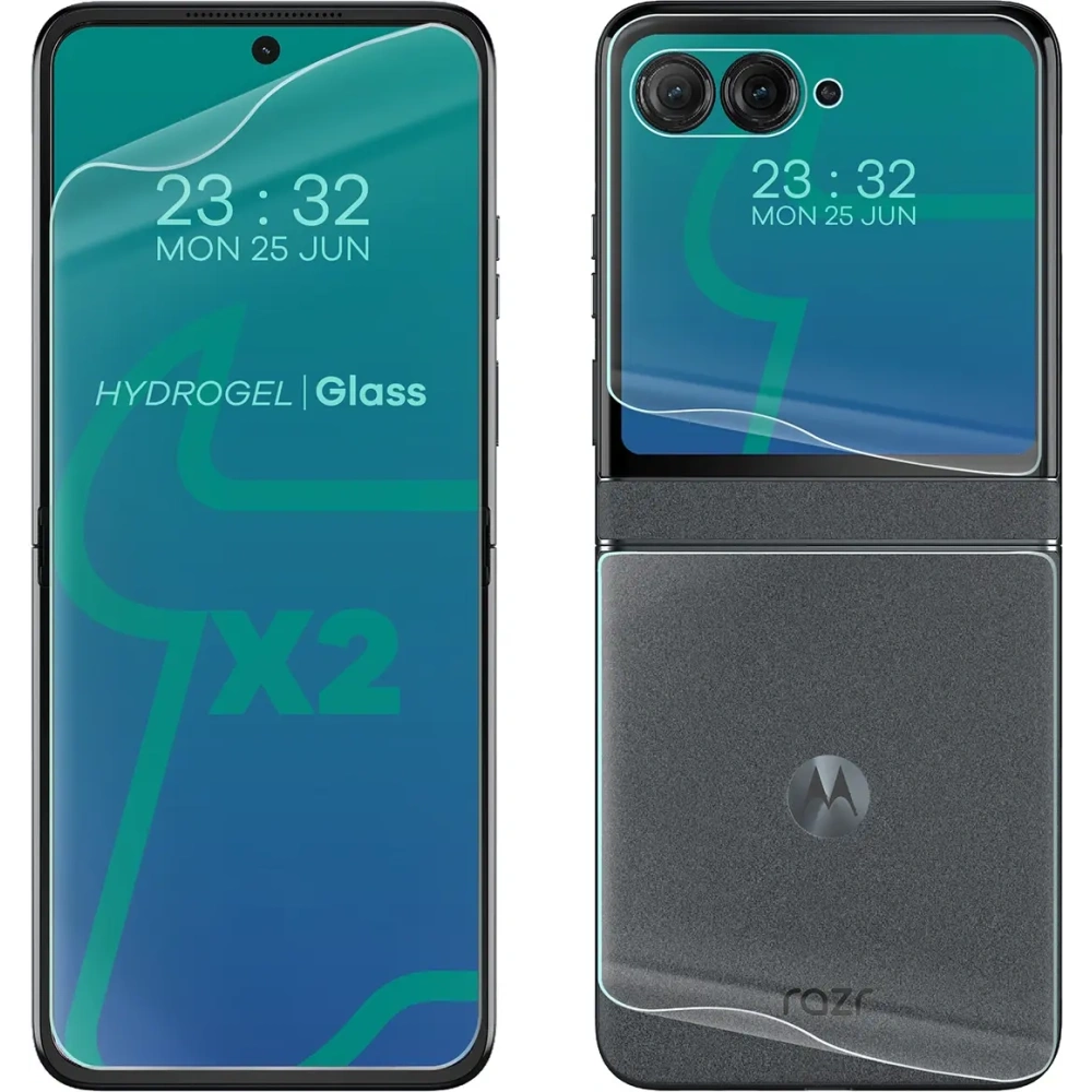 Folia hydrożelowa na tył i przód Bizon Glass Hydrogel Motorola Razr 50