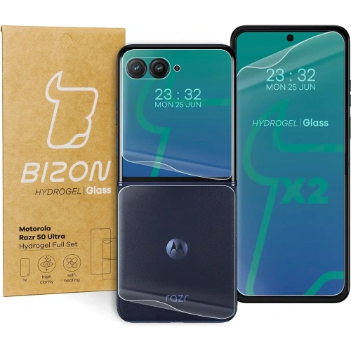 Kup Folia hydrożelowa na tył i przód Bizon Glass Hydrogel Motorola Razr 50 Ultra - BIZ5954 - {ean13} - Sklep Home Screen