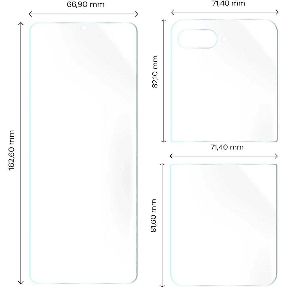 Folia hydrożelowa na tył i przód Bizon Glass Hydrogel Motorola Razr 50 Ultra