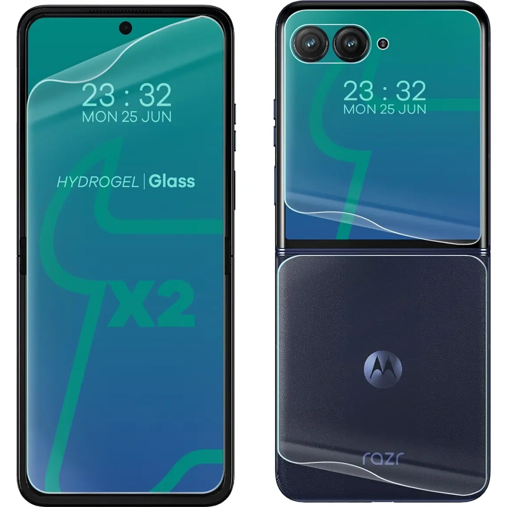 Folia hydrożelowa na tył i przód Bizon Glass Hydrogel Motorola Razr 50 Ultra