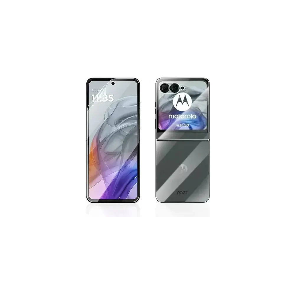 Folia hydrożelowa na tył i przód Bizon Glass Hydrogel Motorola Razr 50 Ultra