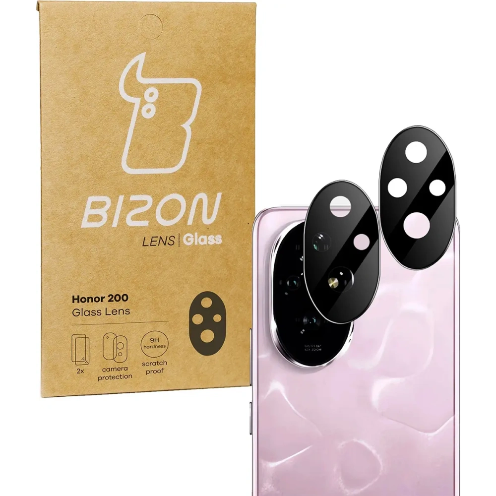 Szkło na aparat Bizon Glass Lens do Honor 200 [2 PACK]