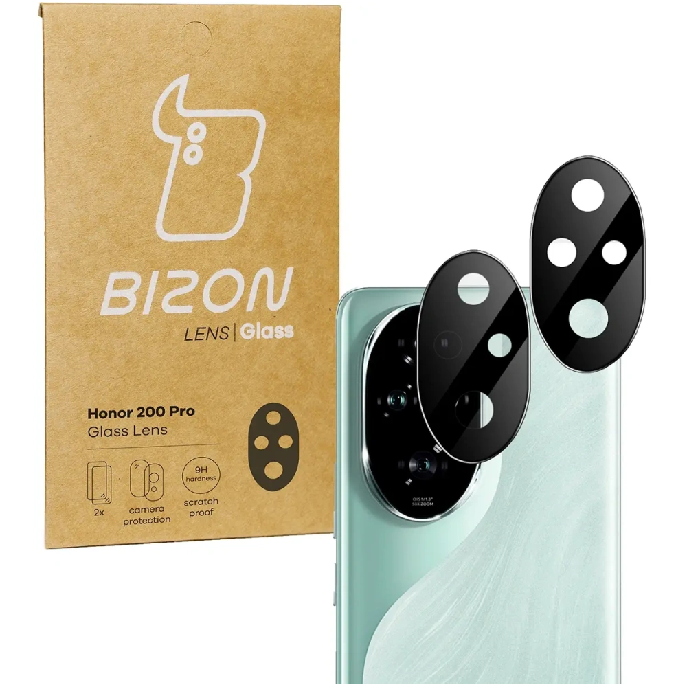 Szkło na aparat Bizon Glass Lens do Honor 200 Pro [2 PACK]