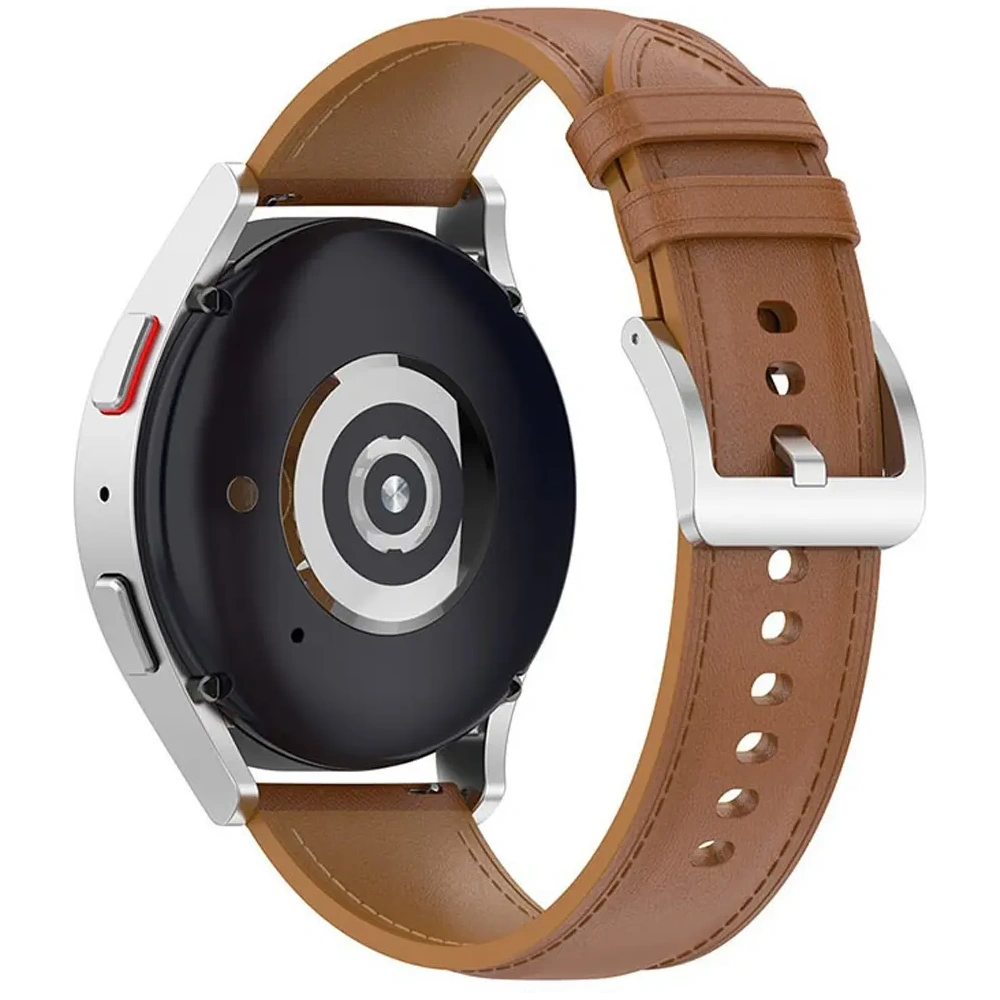 Pasek Bizon Strap Watch Casual do Samsung Galaxy Watch FE/7/6/6 Classic/5/5Pro/4/4 Classic jasnobrązowy