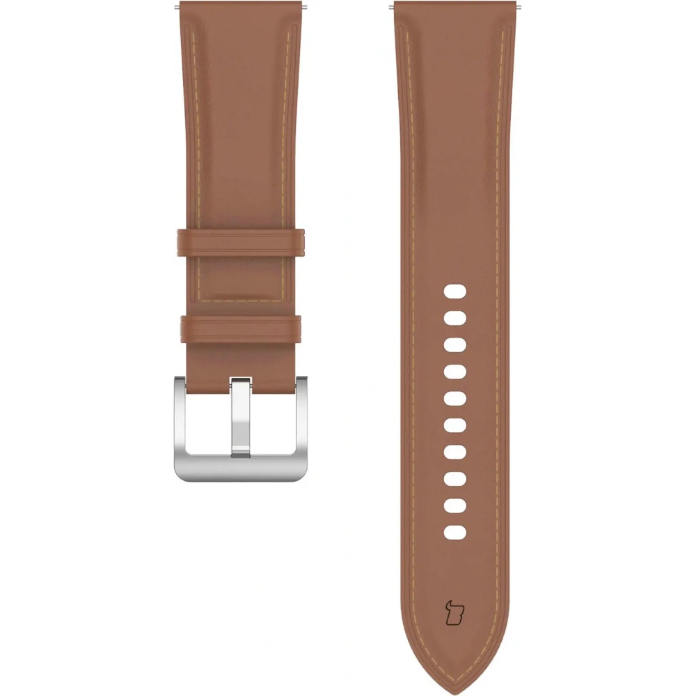 Pasek Bizon Strap Watch Casual do Samsung Galaxy Watch FE/7/6/6 Classic/5/5Pro/4/4 Classic jasnobrązowy