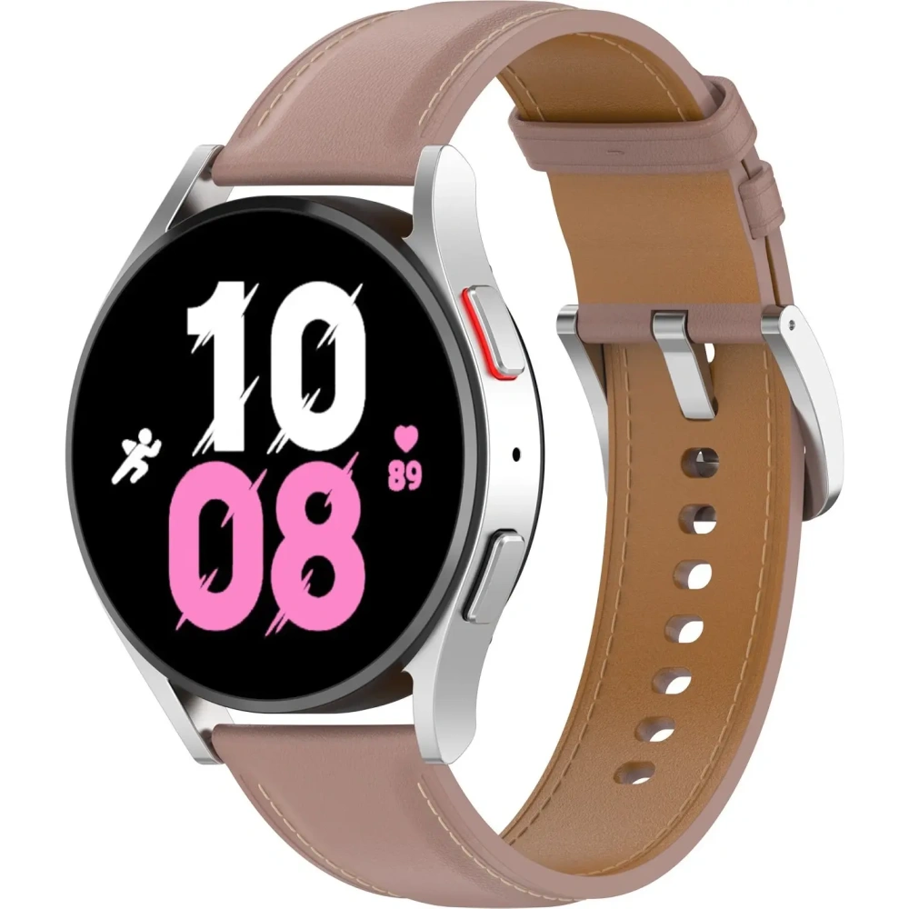 Pasek Bizon Strap Watch Casual do Samsung Galaxy Watch FE/7/6/6 Classic/5/5Pro/4/4 Classic różowy