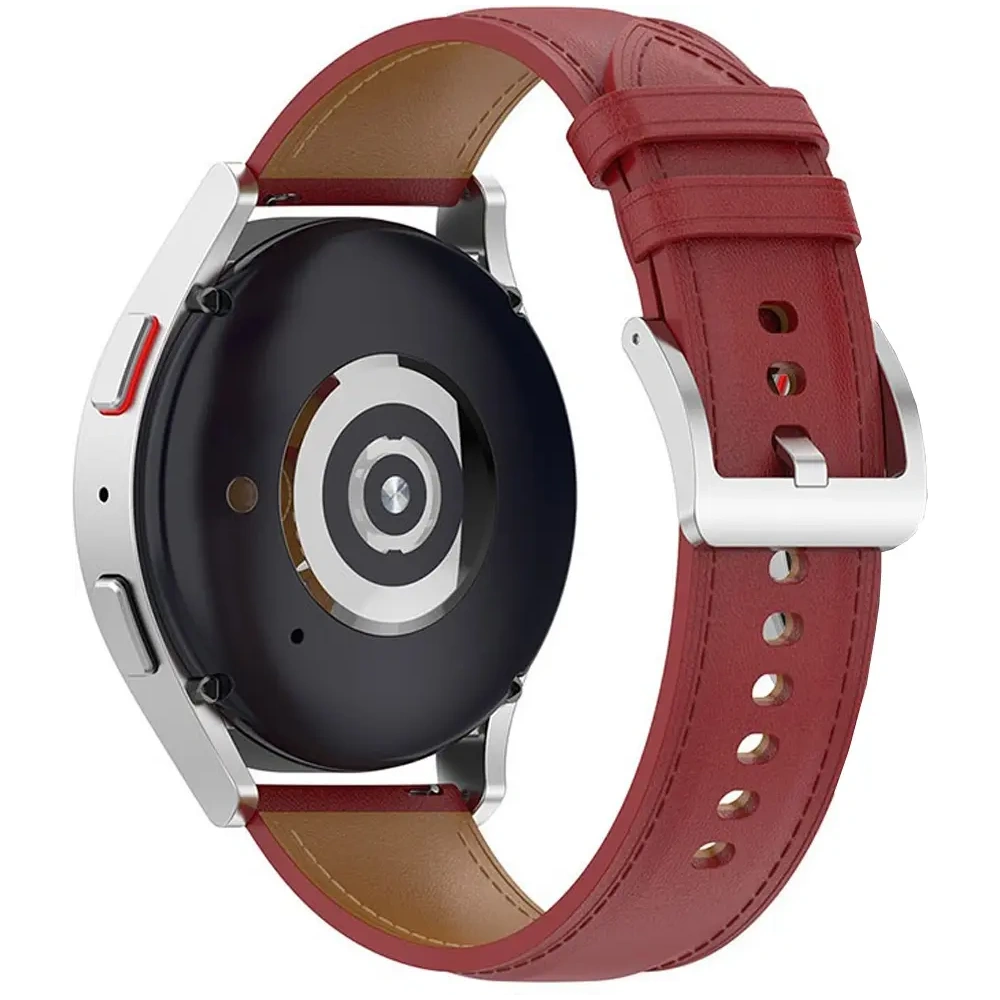 Pasek Bizon Strap Watch Casual do Samsung Galaxy Watch FE/7/6/6 Classic/5/5Pro/4/4 Classic czerwony