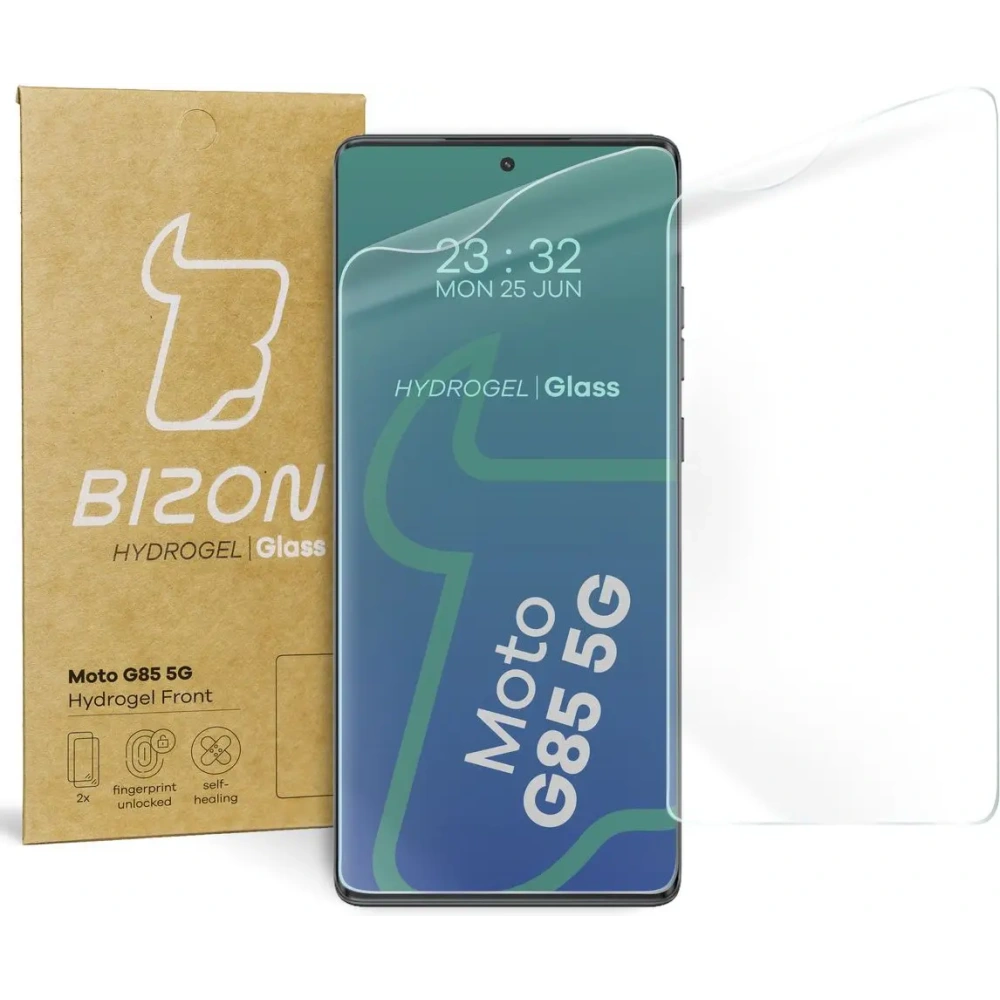 Folia hydrożelowa na ekran Bizon Glass Hydrogel Front do Motorola Moto G85 5G [2 PACK]