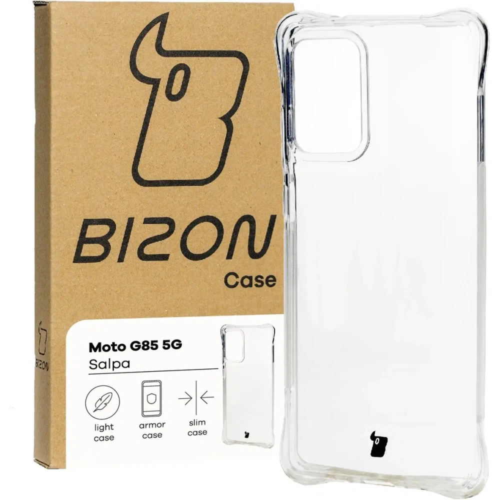 Elastyczne etui Bizon Case Salpa do Motorola Moto G85 5G przezroczyste
